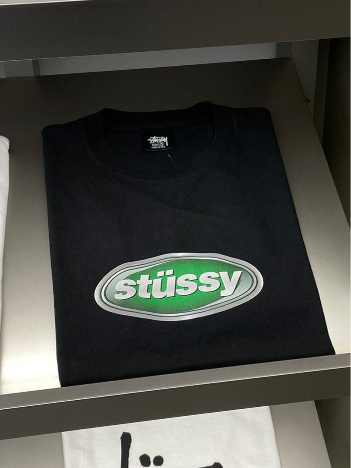 STUSSY 復古LOGO印花短袖T恤