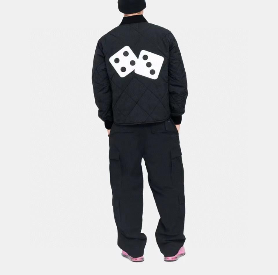 Stussy 菱格紋衍縫鋪棉夾克