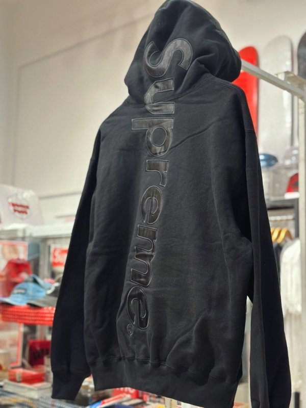 - 全新特價 - SUPREME 直排LOGO刷毛連帽上衣(藍L) - VANASH
