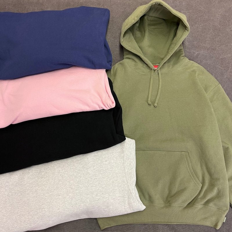 - 全新特價 - SUPREME 直排LOGO刷毛連帽上衣(藍L) - VANASH