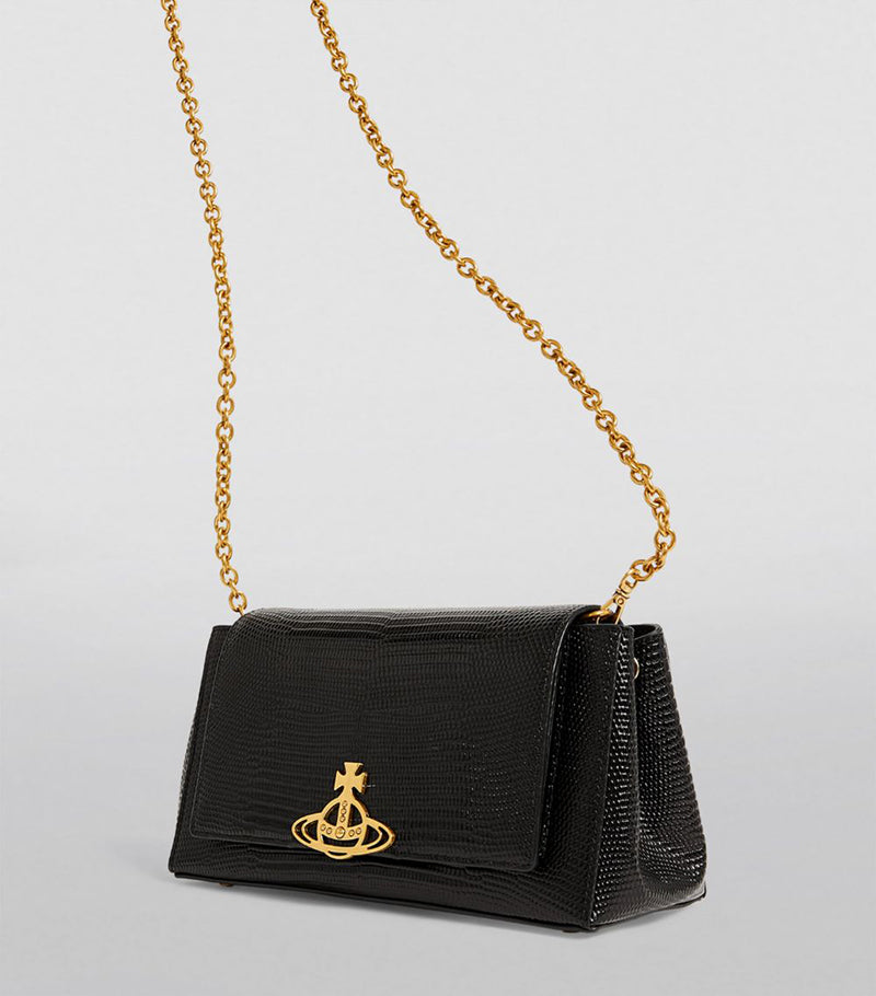 Vivienne Westwood 皮革壓紋腋下包