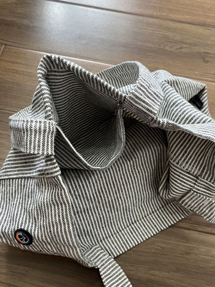PATAGONIA 條紋帆布托特包