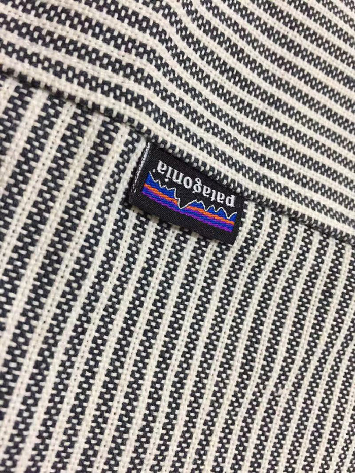PATAGONIA 條紋帆布托特包