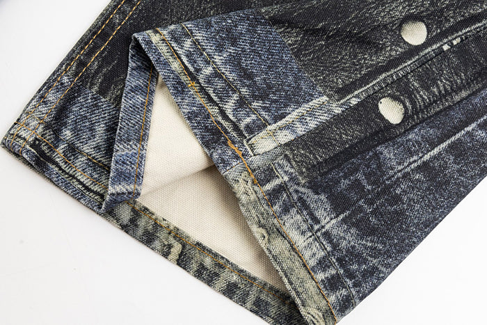 Acne Studios 皮褲印花牛仔褲