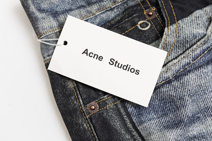 Acne Studios 皮褲印花牛仔褲