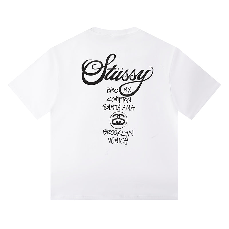 - 全新特價 - STUSSY WHITE WORLD TOUR T-SHIRT 世界巡遊短袖T恤 (白色XL)