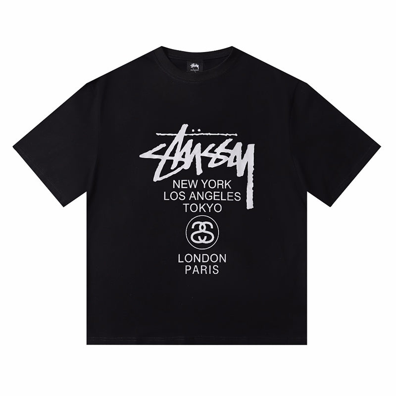 - 全新特價 - STUSSY WHITE WORLD TOUR T-SHIRT 世界巡遊短袖T恤 (白色XL)