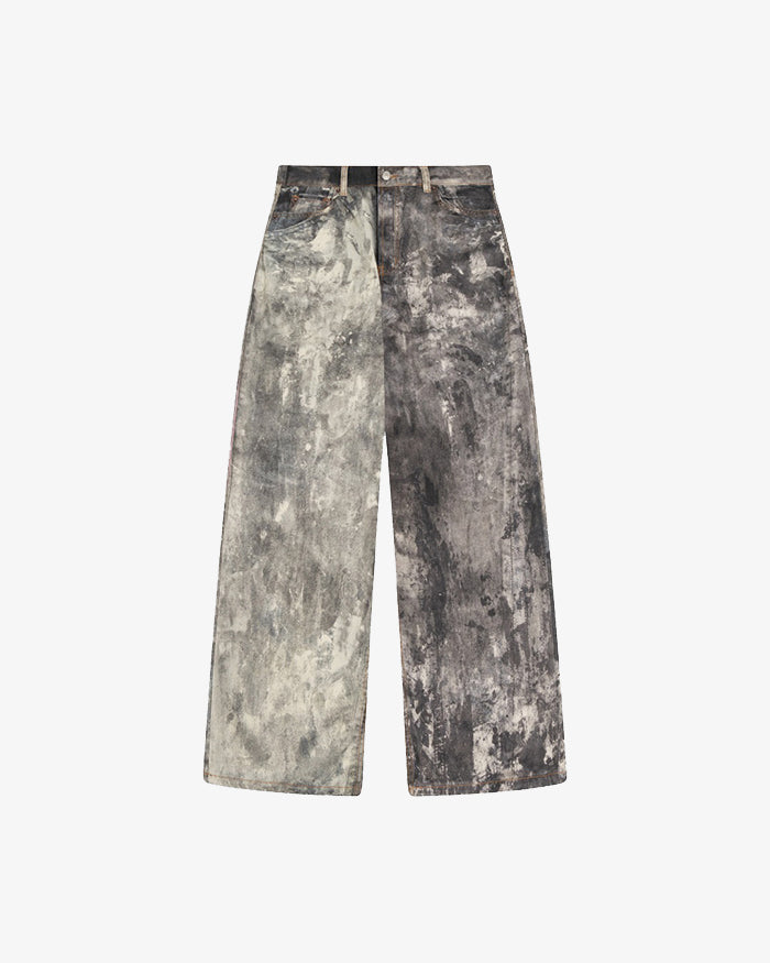 Acne Studio 1981M 染色印花寬鬆牛仔褲