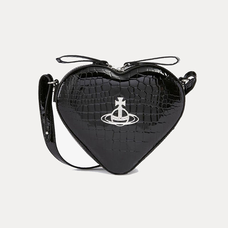 Vivienne Westwood 鱷魚壓紋迷你愛心背包