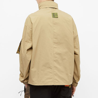 - 全新特價 - AAPE BY *A BATHING APE® MILITATY BOMBER 軍事風口袋機能夾克(卡其M)
