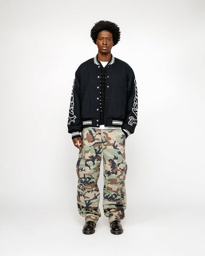 STUSSY VARSITY JACKET 雙袖刺繡棒球外套
