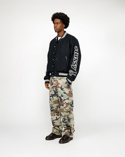 STUSSY VARSITY JACKET 雙袖刺繡棒球外套