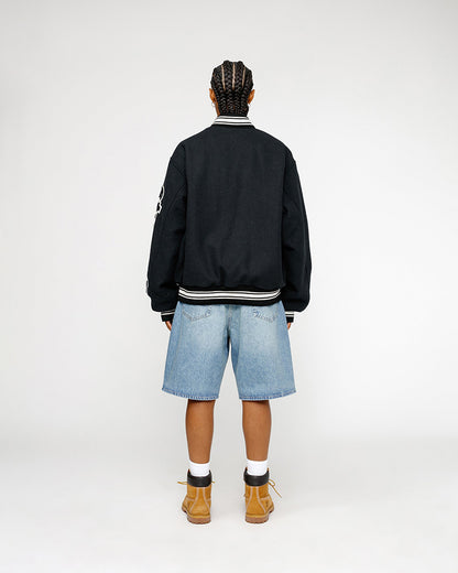 STUSSY VARSITY JACKET 雙袖刺繡棒球外套