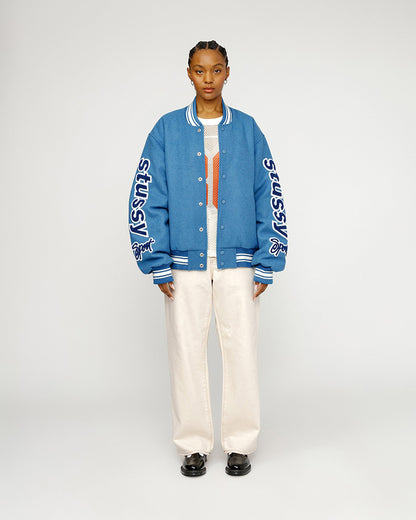 STUSSY VARSITY JACKET 雙袖刺繡棒球外套