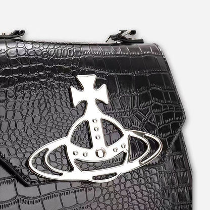 Vivienne Westwood 鱷魚壓紋雙肩包