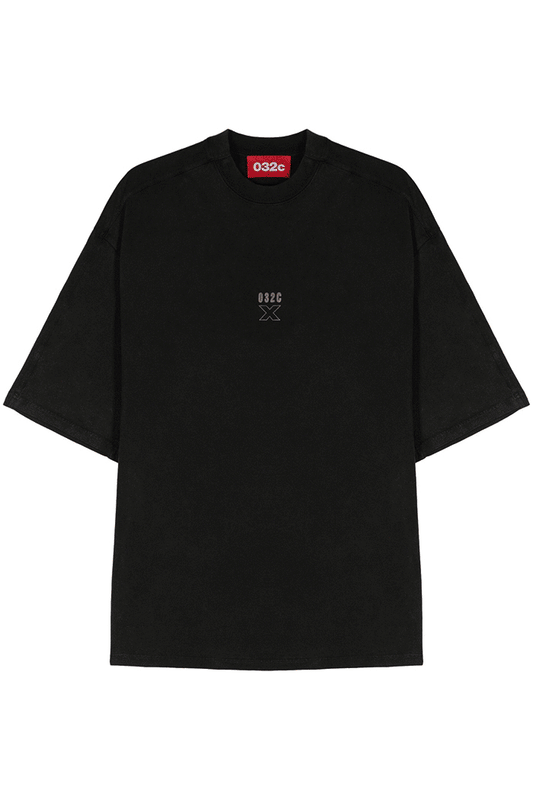 032c "X" LAYERED 做舊廓形短袖T恤