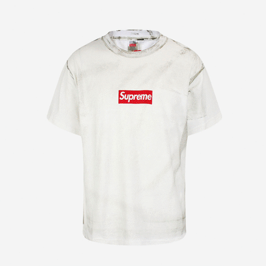 - 全新特價 - Supreme x MM6 Box Logo Tee 白色印花短袖 (L碼)