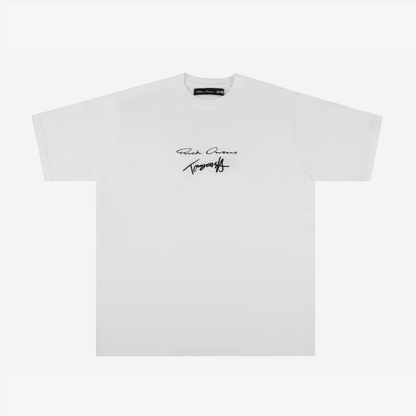 Tommy Cash x Rick Owens T-shirt 簽名刺繡短袖T恤