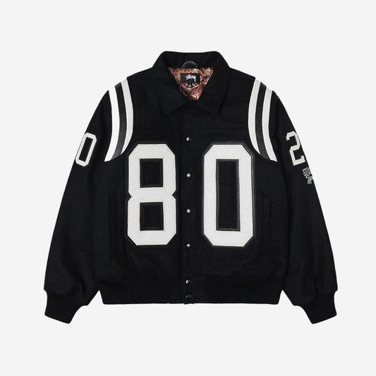STUSSY 80 WOOL VARSITY JACKET 翻領鋪棉夾克