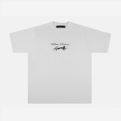 Tommy Cash x Rick Owens T-shirt 簽名刺繡短袖T恤