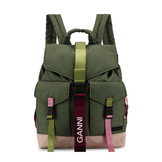 GANNI Tech Multi-Pocket Recycled Backpack 多功能後背包