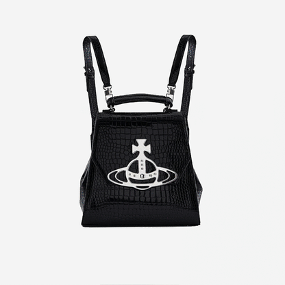 Vivienne Westwood 鱷魚壓紋雙肩包
