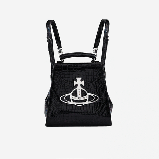 Vivienne Westwood 鱷魚壓紋雙肩包