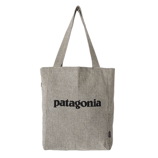 PATAGONIA 條紋帆布托特包
