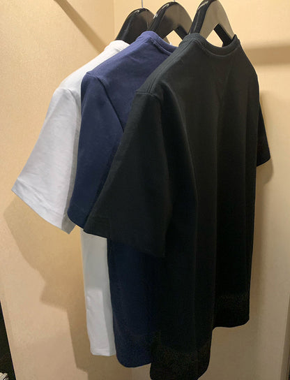 TOMMY JEANS 刺繡LOGO純色短袖上衣