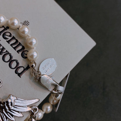 Vivienne Westwood Angel Wings Bracelet Pearl 天使之翼珍珠手鍊