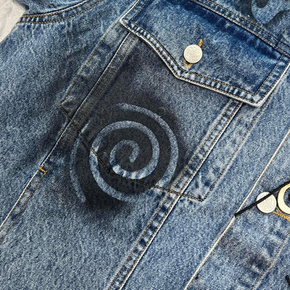 STUSSY x DVN 聯名手繪塗鴉水洗牛仔外套