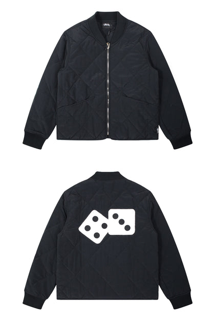 Stussy 菱格紋衍縫鋪棉夾克