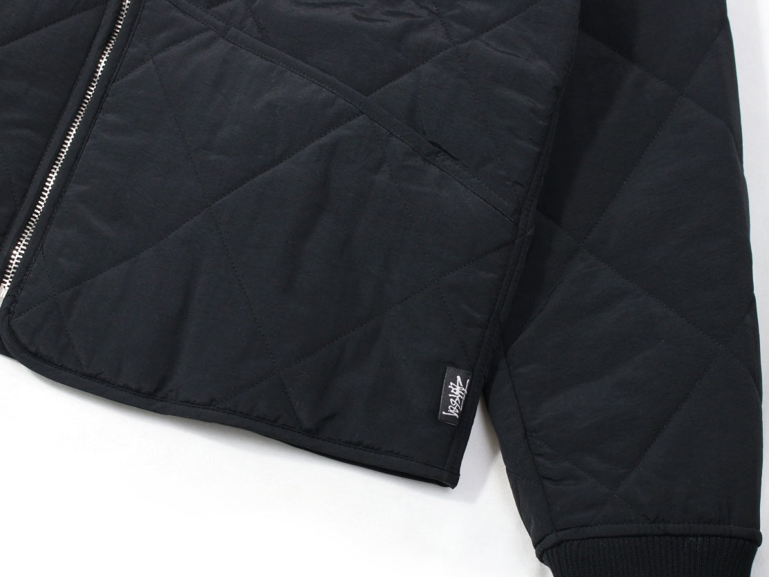 Stussy 菱格紋衍縫鋪棉夾克