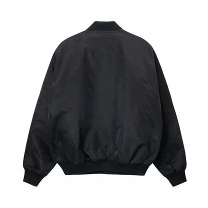 STUSSY 字母刺繡緞面棒球服外套
