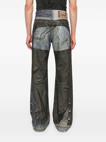 Acne Studios 皮褲印花牛仔褲