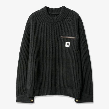 Sacai x Carhartt WIP Knit Detroit Pullover 卡哈特針織毛衣