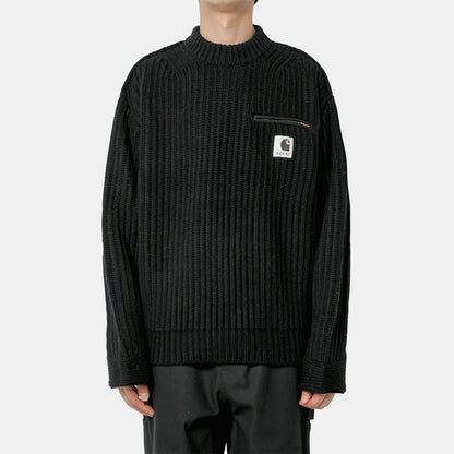 Sacai x Carhartt WIP Knit Detroit Pullover 卡哈特針織毛衣