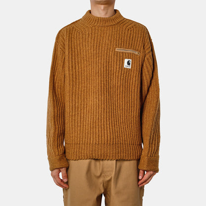 Sacai x Carhartt WIP Knit Detroit Pullover 卡哈特針織毛衣