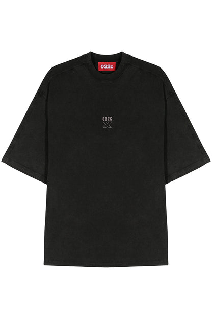 032c "X" LAYERED 做舊廓形短袖T恤