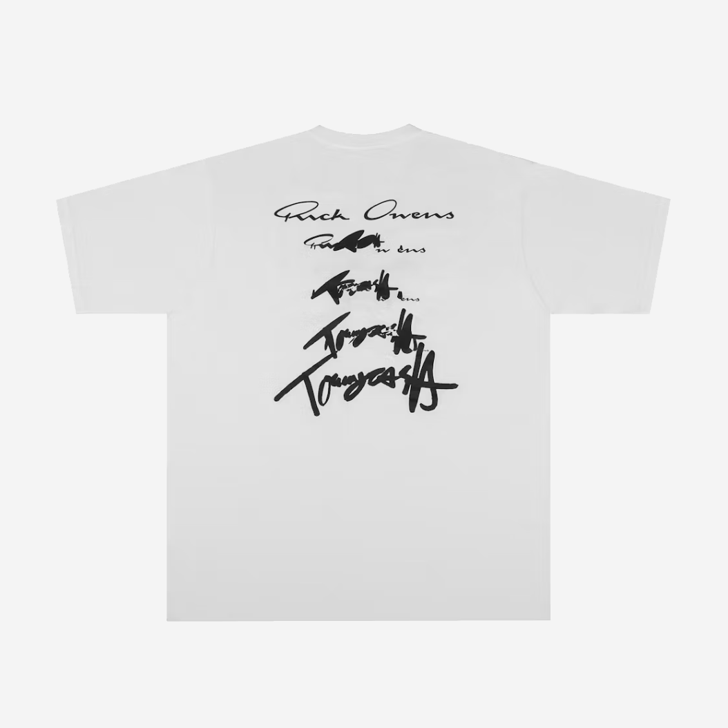 Tommy Cash x Rick Owens T-shirt 簽名刺繡短袖T恤