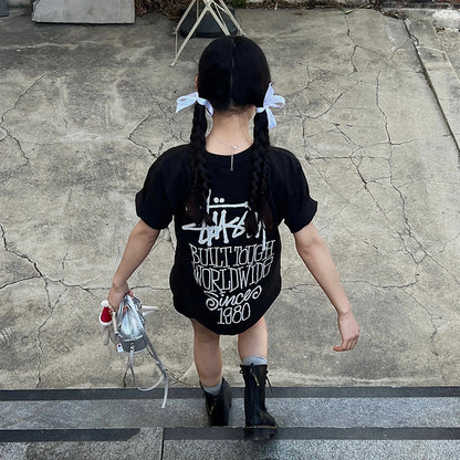 STUSSY 假日系列印花短袖T恤