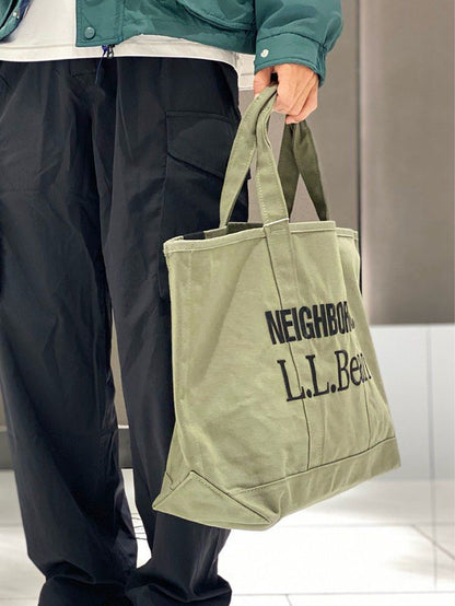 NEIGHBORHOOD x L.L.BEAN GROCERY TOTE 帆布手提托特包