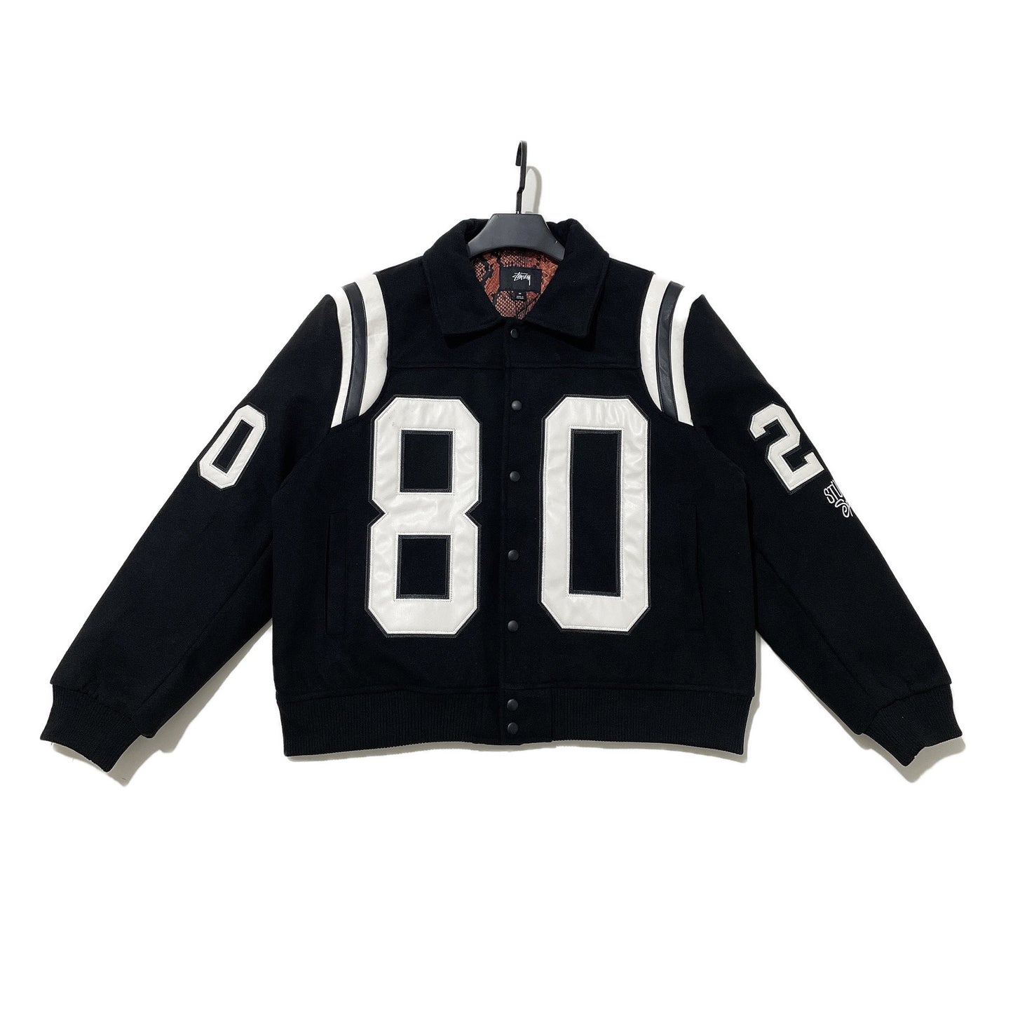 STUSSY 80 WOOL VARSITY JACKET 翻領鋪棉夾克