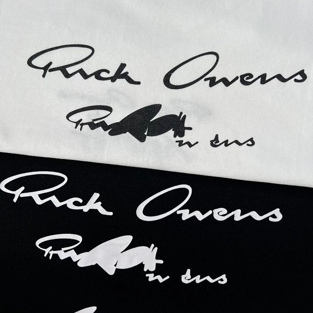 Tommy Cash x Rick Owens T-shirt 簽名刺繡短袖T恤