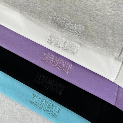 VETEMENTS 反穿設計純色短袖T恤