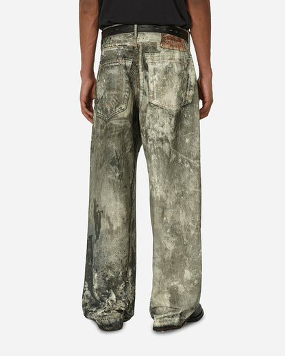Acne Studio 1981M 染色印花寬鬆牛仔褲
