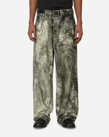 Acne Studio 1981M 染色印花寬鬆牛仔褲