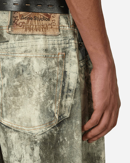 Acne Studio 1981M 染色印花寬鬆牛仔褲