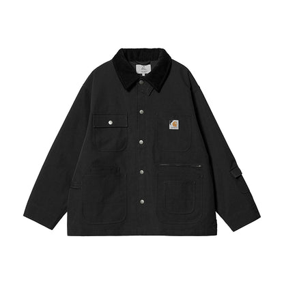 - 全新特價 - Carhartt WIP x Invincible Chore Coat 聯名寬版工裝外套 (黑色L)