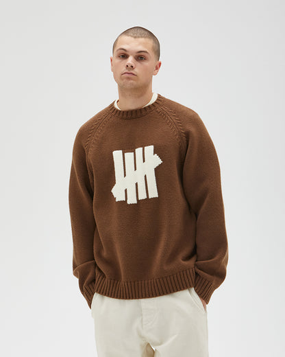 UNDEFEATED 5 Strike Crewneck 撞色線嵌針織衫